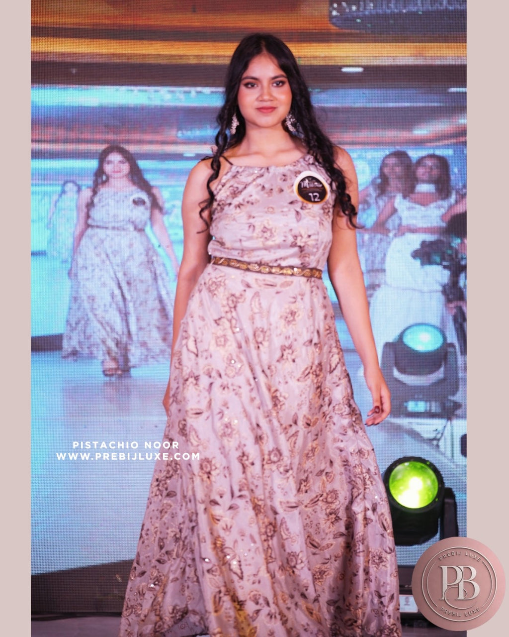 Nishika Embroidered Festive Gown | Prebij Luxe