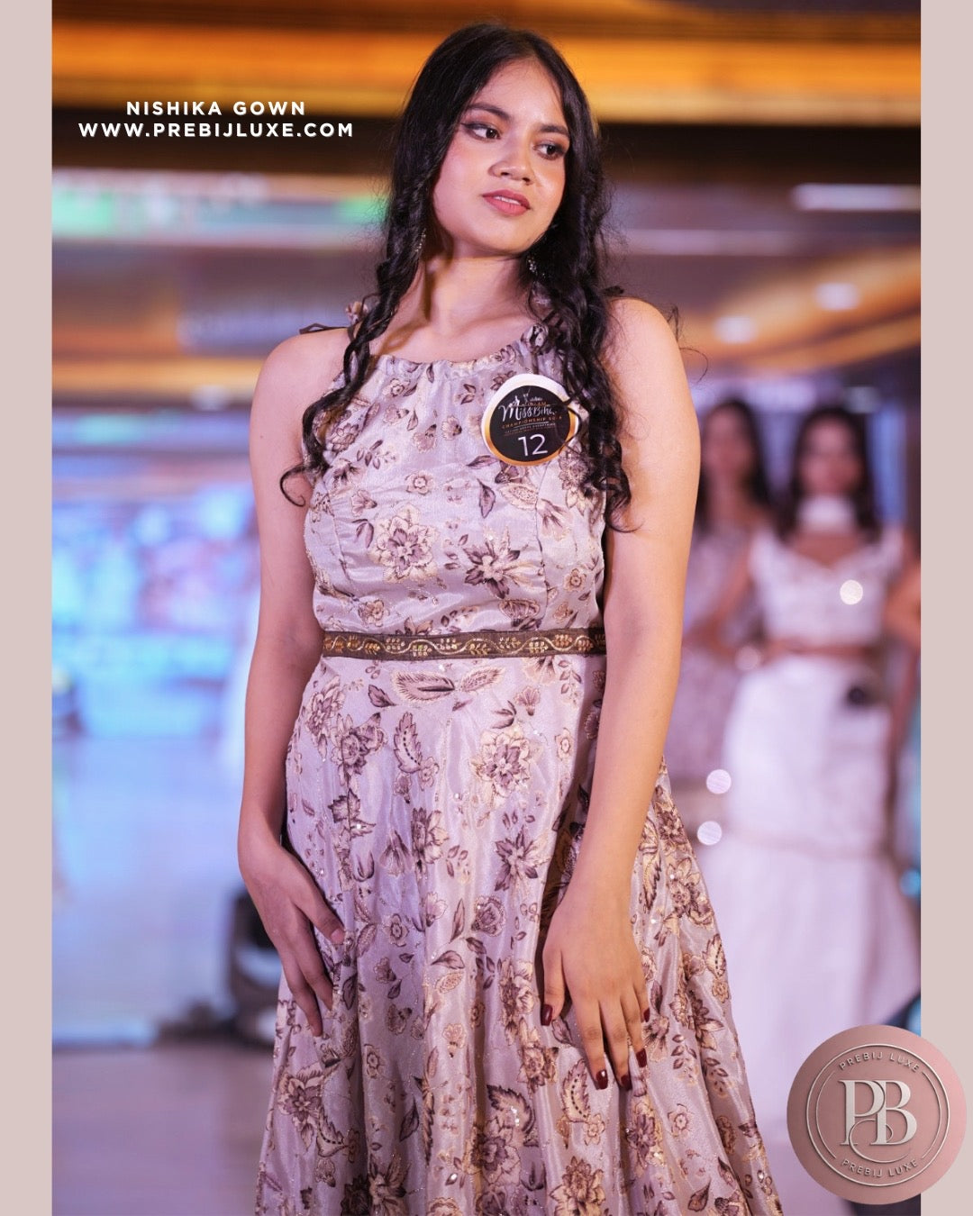 Nishika Embroidered Festive Gown | Prebij Luxe