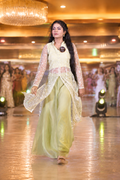 Pistachio Noor Embroidered Fusion Set