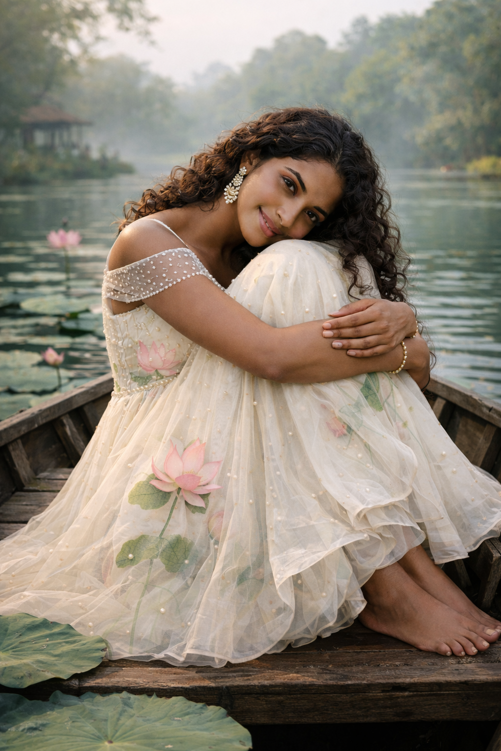 “Pushpāṅganā”- A Hand-Painted gown