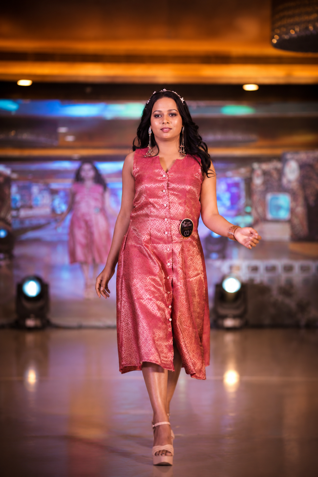 The Royal Rose – Banarasi Brocade indo western Dress.