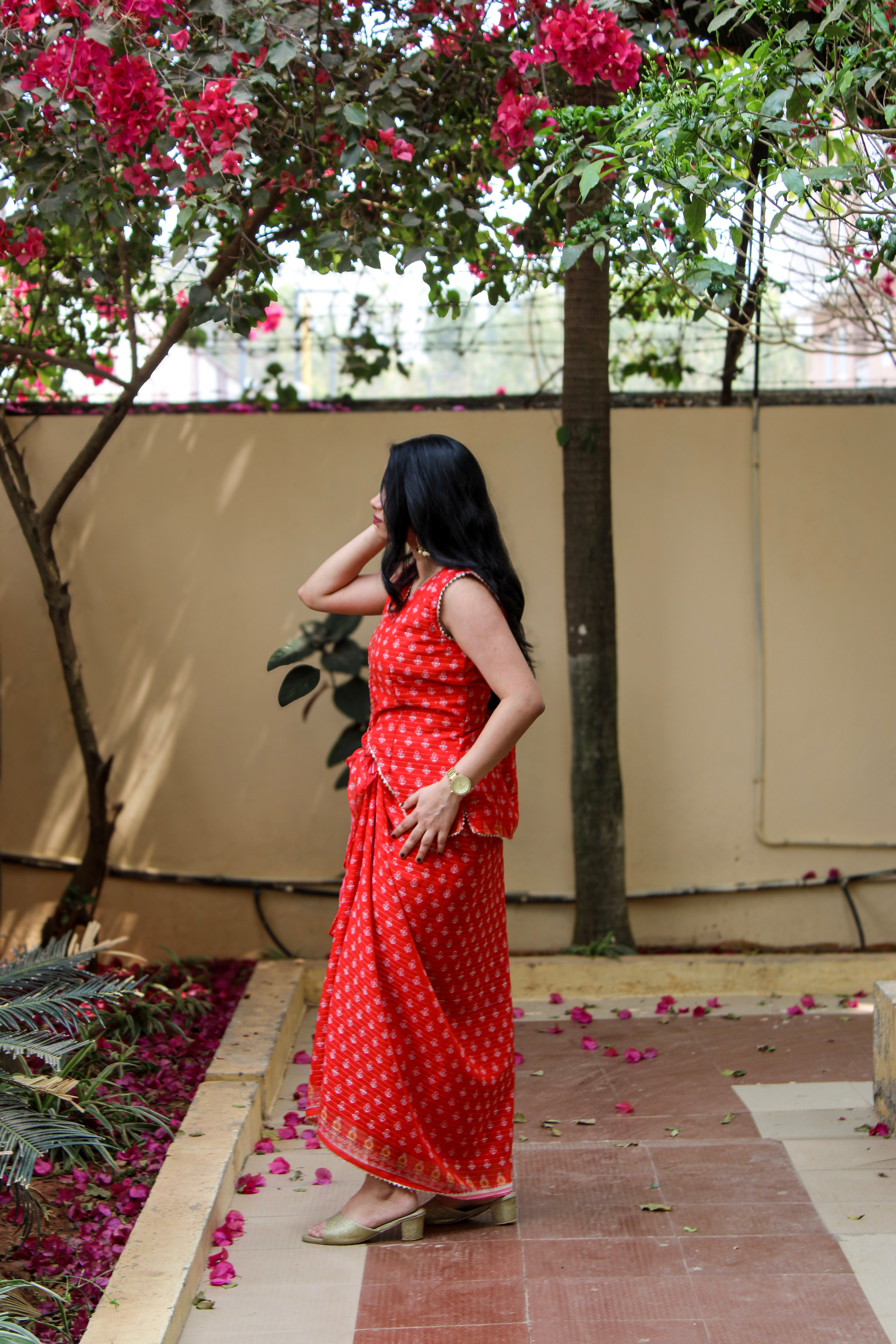 Aruna – Reimagined Saree Dress | Contemporary Sustainable Ethnic Wear
