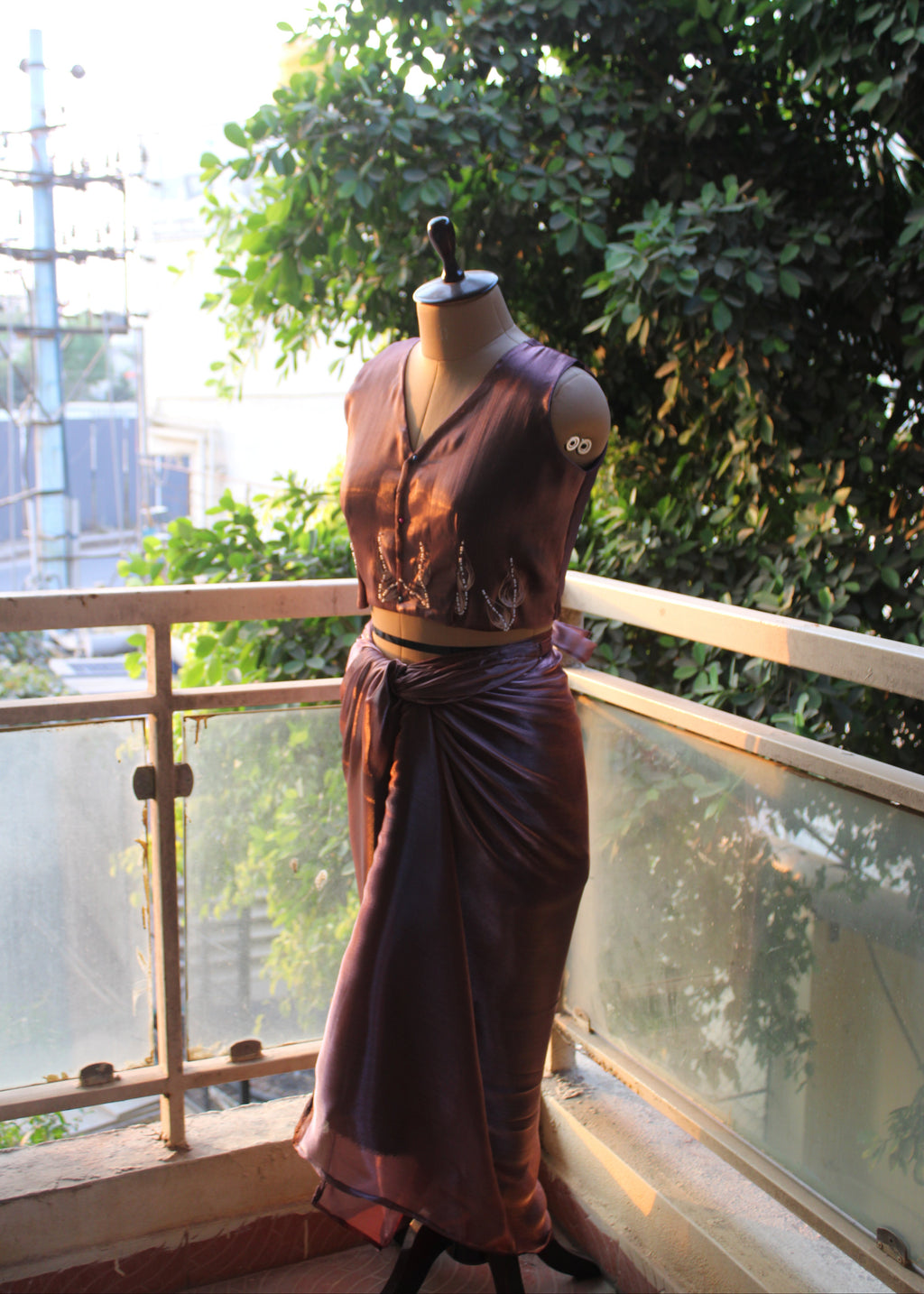Tāmra Drape Set – Copper Draped Co-ord